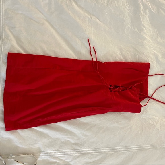 Zara - short red dress (Large) - Picture 3 of 3